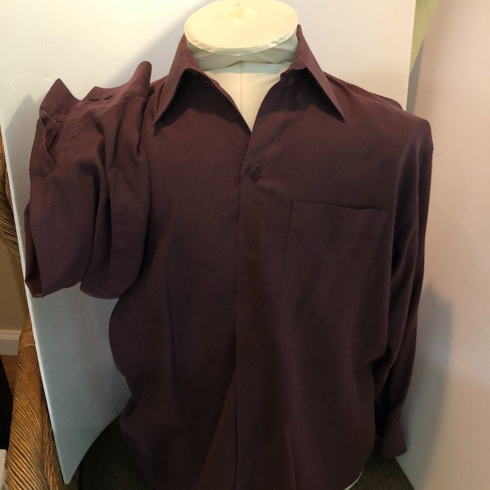 Kenneth Cole Reaction  purple dress shirt   17  32/33